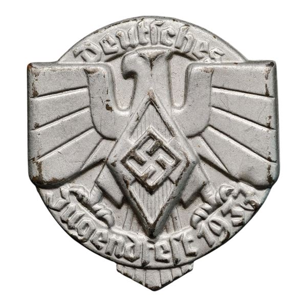 Third Reich Jugendfest 1937 Tinnie Badge