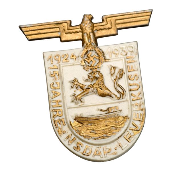 Third Reich 15 Year NSDAP 1939 Tinnie Badge