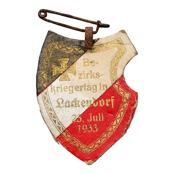 Third Reich Lackendorg 1933 Tinnie Badge
