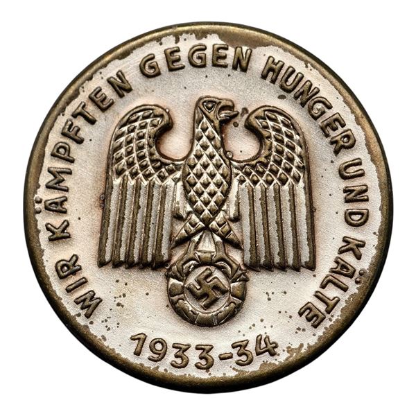 Third Reich Wir Kampften Gegen Hunger 1933 Tinnie Badge
