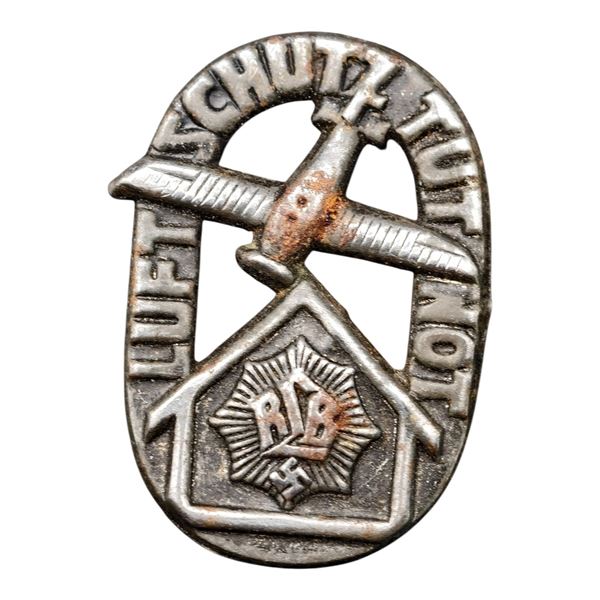 Third Reich Nazi RLB Luftschutz Tinnie