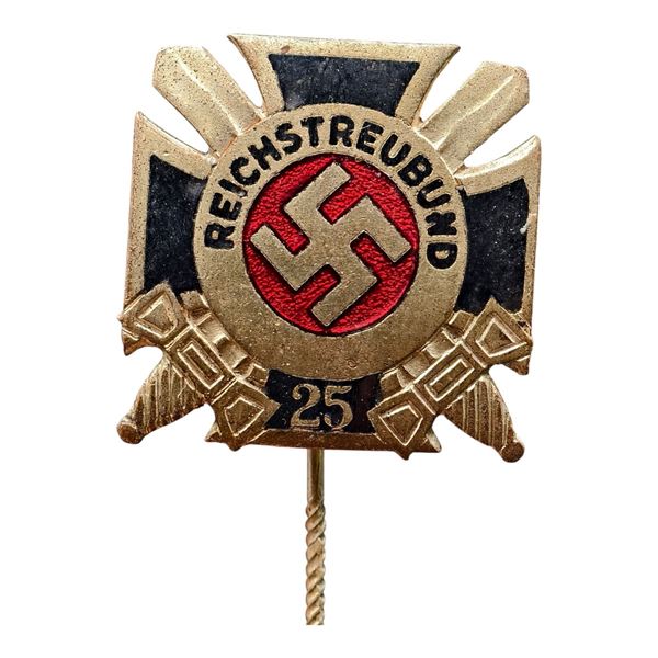 Third Reich Nazi Reichstreubund 25 Year Stickpin