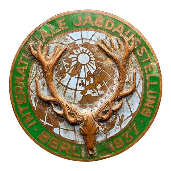 Third Reich Jagdaustellung Hunting Association Badge
