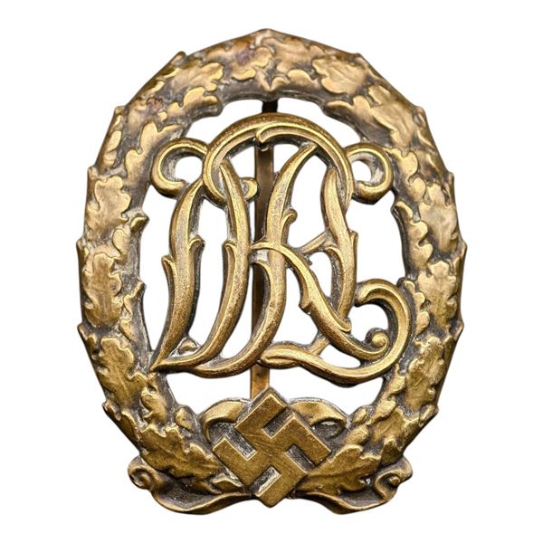 Third Reich Nazi DRL Badge in Bronze