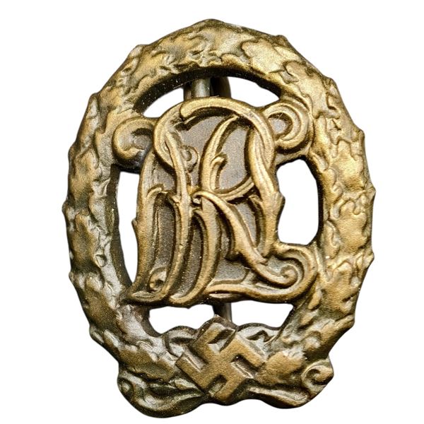 Third Reich Nazi DRL Badge in Bronze Mini