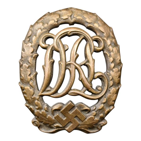 Third Reich Nazi DRL Badge in Bronze