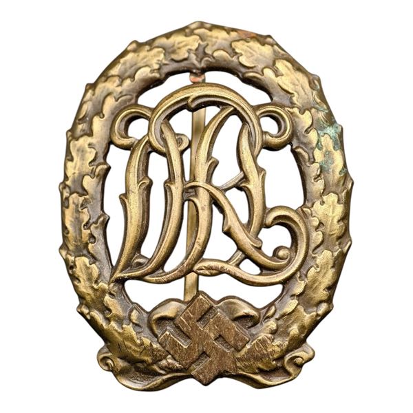 Third Reich Nazi DRL Badge in Bronze