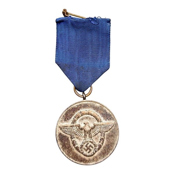 Third Reich Nazi 8 Year Police Medal