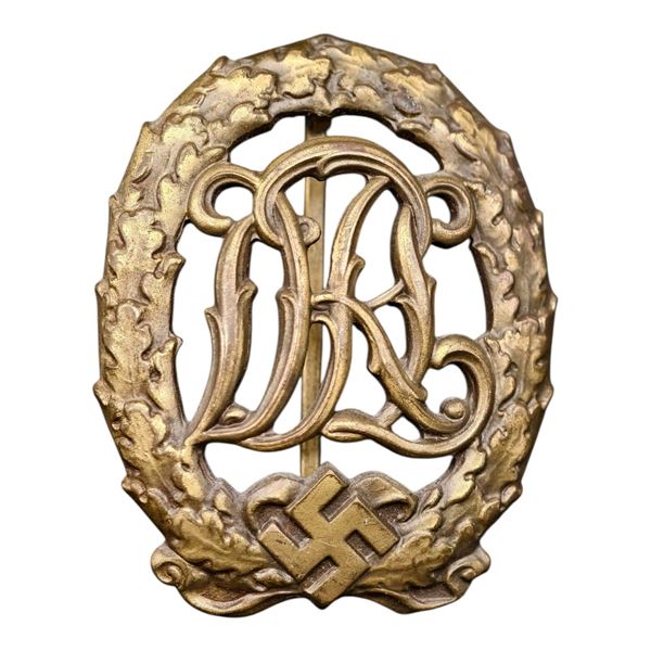 Third Reich Nazi DRL Badge in Bronze