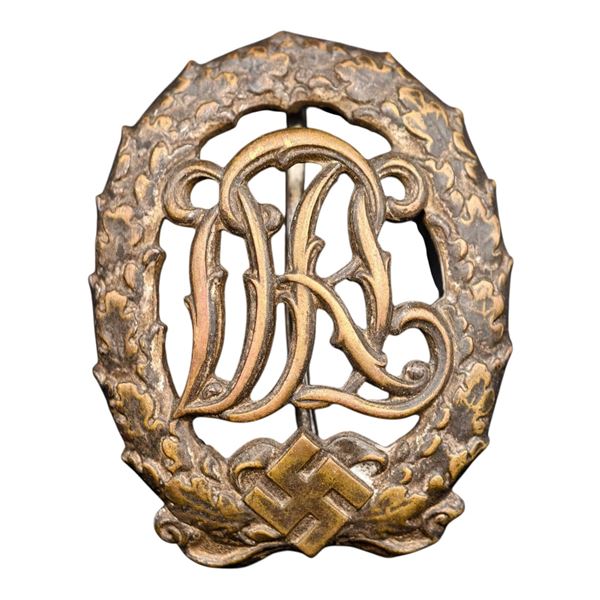 Third Reich Nazi DRL Badge in Bronze