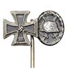 Third Reich Nazi Iron Cross Wound Badge Stickpin