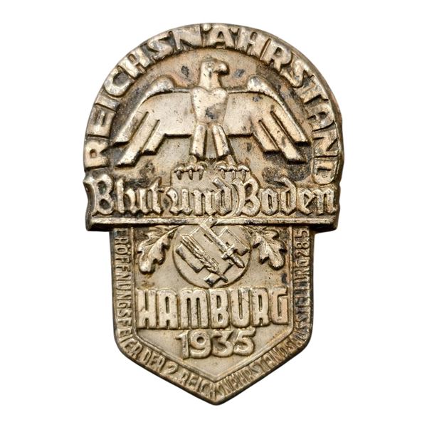 Third Reich Nazi Blut und Boden 1935 Tinnie Badge