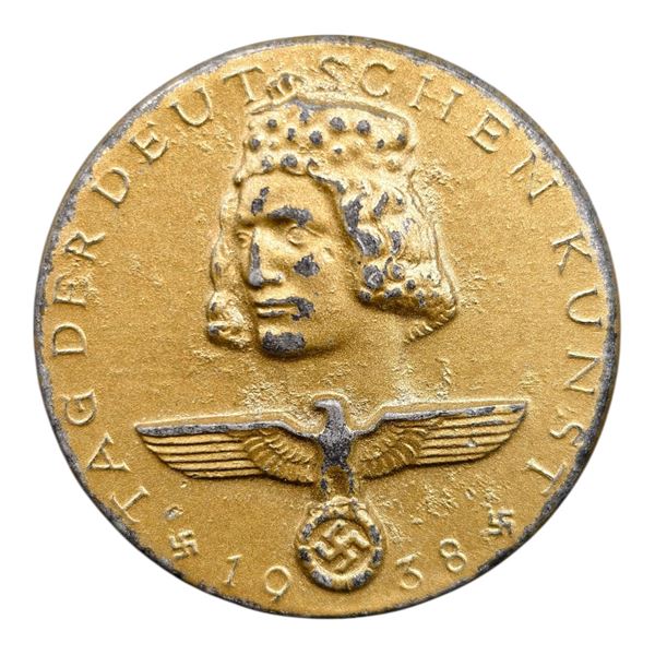 Third Reich Nazi Tag der Deutschen Kunst 1938 Tinnie Badge