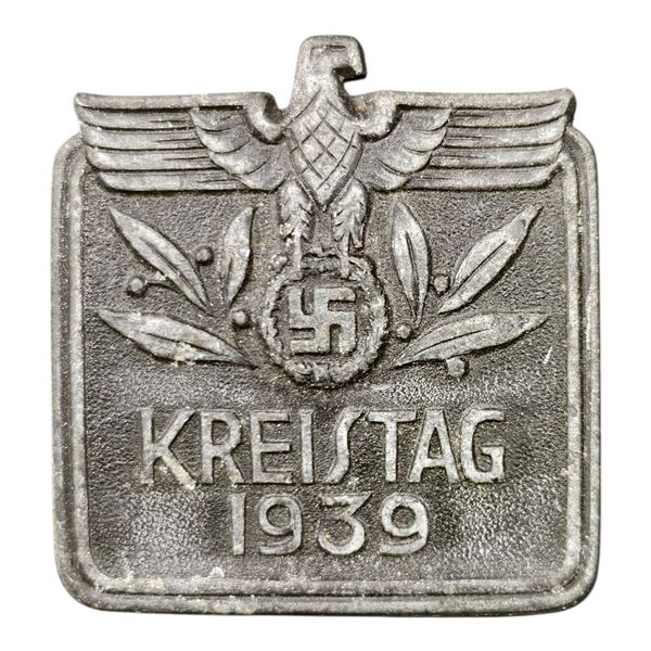 Third Reich Nazi Kreistag 1939 Tinnie Badge