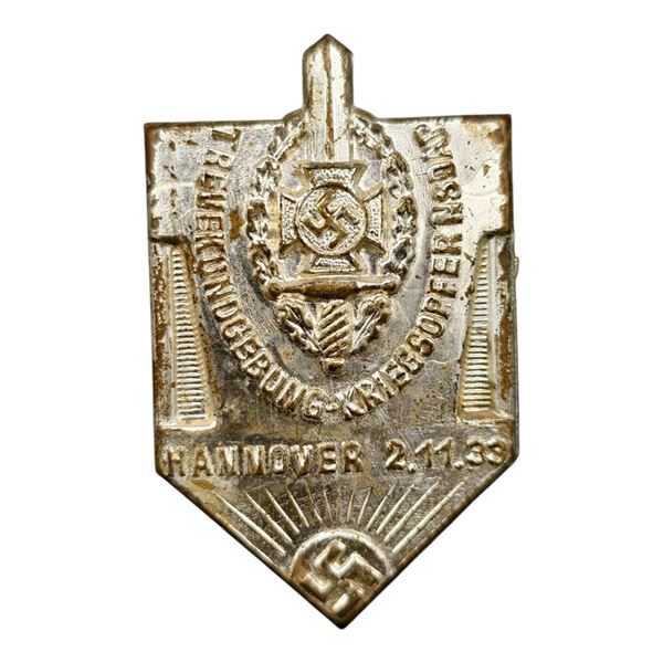 Third Reich Nazi Veterans Association 1933 Tinnie Badge