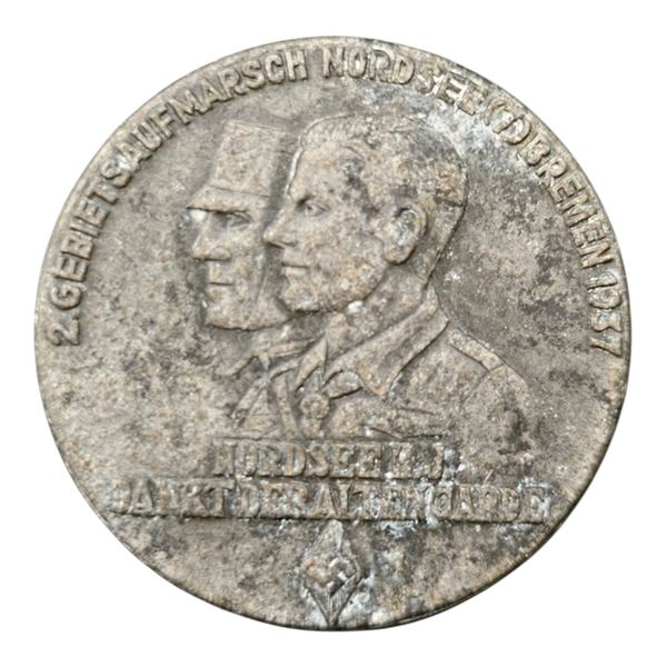 Third Reich Nazi Hitler Youth Badge Tinnie