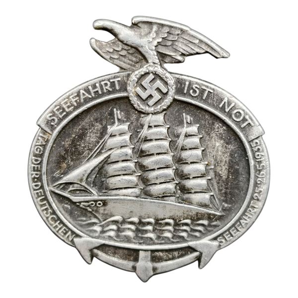 Third Reich Seefahrt 1935 Tinnie Badge