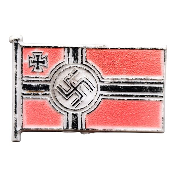 Third Reich Nazi Standard Flag Tinnie Badge
