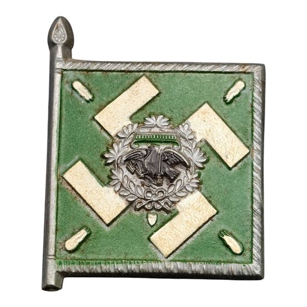 Third Reich Nazi Standard Flag Tinnie Badge