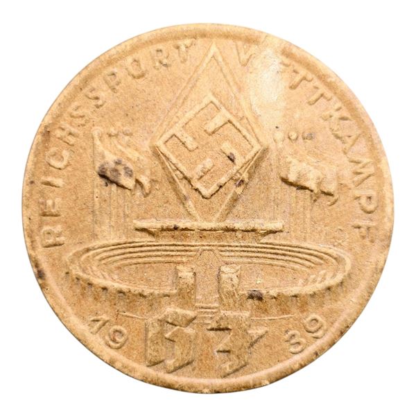 Third Reich Nazi Hitler Youth 1939 Tinnie Badge