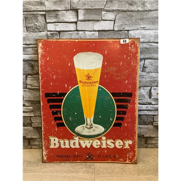 Budweiser Metal Sign