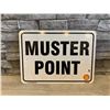 Image 1 : Shell Muster Point Aluminum Sign