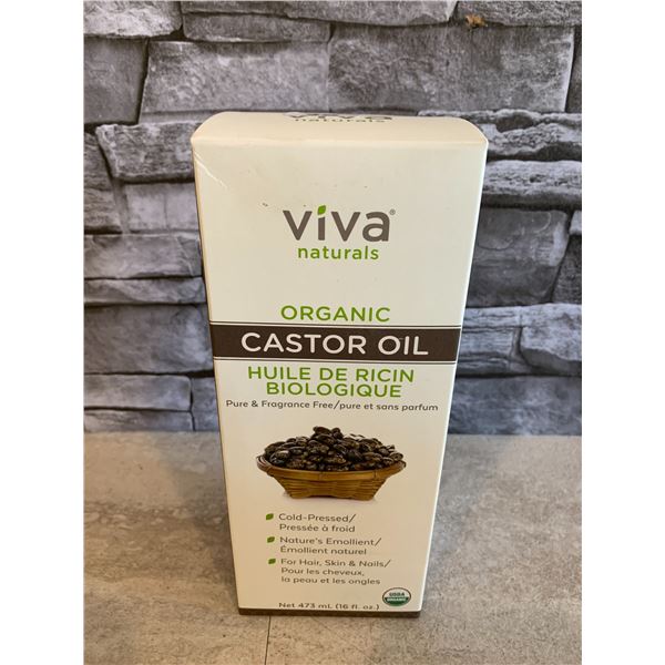 Viva Naturals Organic Castor Oil - 16FL Oz