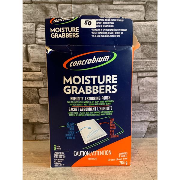 Concrobium Moisture Grabbers - 3 Pack Humidity Absorbing Pouches