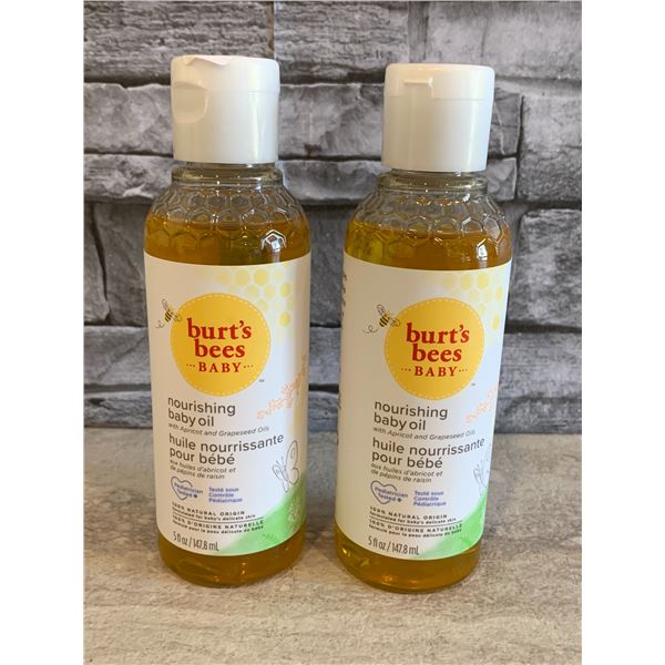 Lot of 2 Burt's Bees Baby Nourishing Baby Oil147.8ml