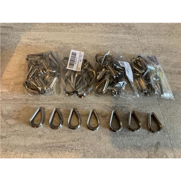 Stainless Steel Thimble for 5 3/2 -3 1/6 Wire Rope Cable 100 Pcs