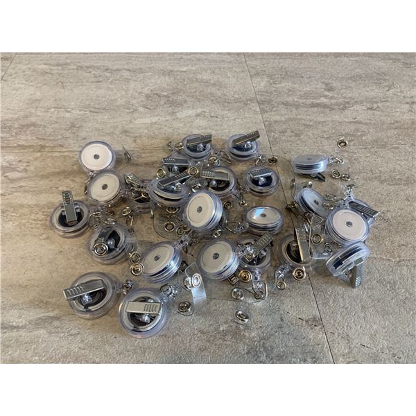 Retractable Badge Holders With Clip 25 Pack