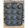 Image 3 : Non Stick Bakeware - 12 Molds Ribbed Tart Pan