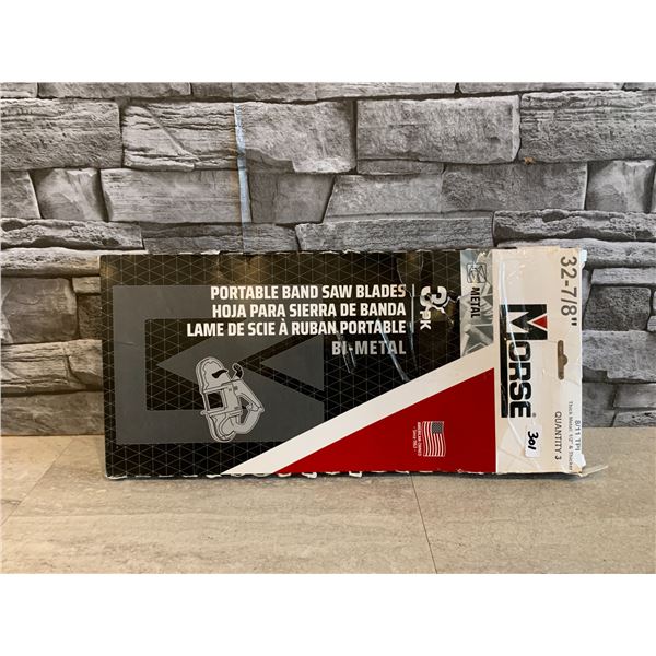 Morse - 3 Pack - 32-7/8 inch Portable Bandsaw Replacement Blades