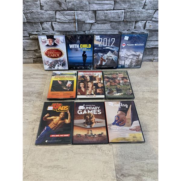Lot of 10 Assorted DVD's