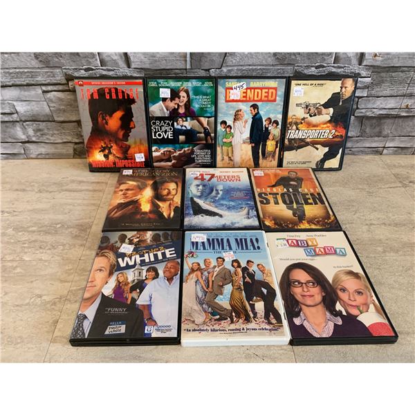 Lot of 10 Assorted DVD's