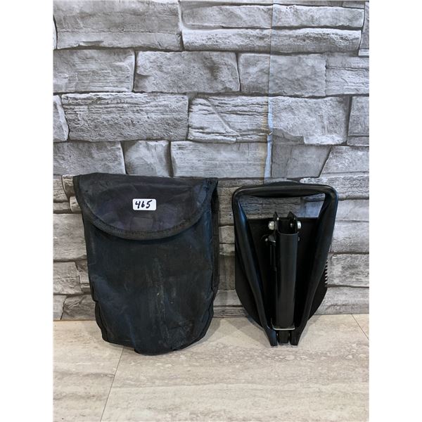 Folding Emergency / Prospectors Shovel With Case For Belt