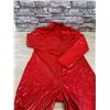 Image 1 : Red Latex Body Suit - Large