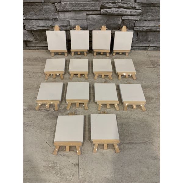 Lot of 14 Miniature Canvas Painting Kits