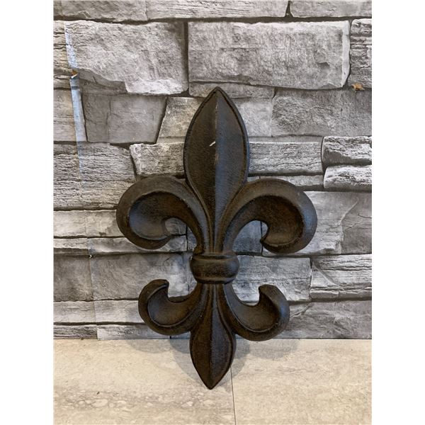 Cast Iron Wall Hanging Fleur De Lis