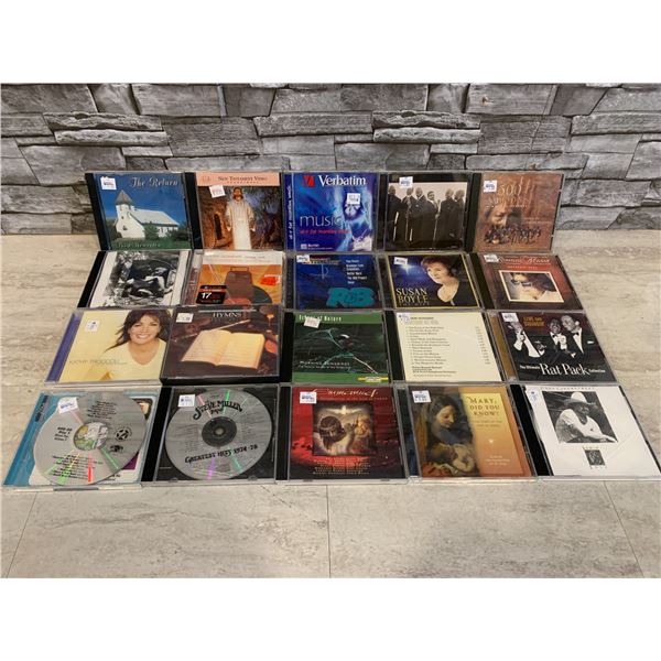 Lot of 20 Assorted Music Cd's