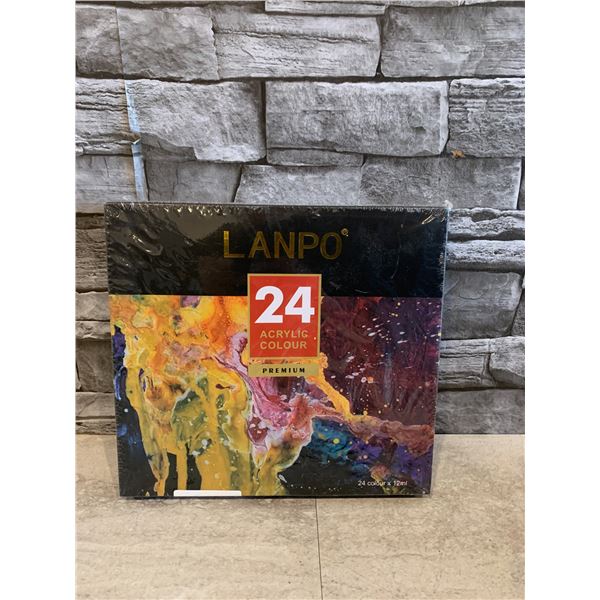 Lanpo Acrylic Paint Set 24 Colors