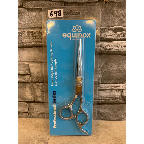 1 Pair of Equinox International Razor Edge Hair Cutting Scissor 6.5 inch