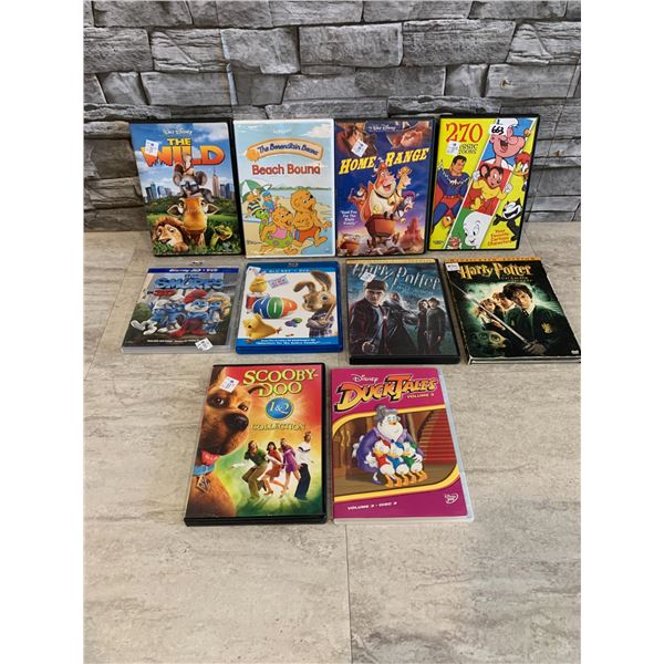 Lot of 10 Kids DVD's