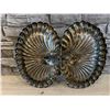 Image 4 : Antique Silver Plated Copper Double Shell BonBon Dish