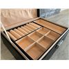 Image 4 : Black Faux Leather Locking Jewelry Boxes
