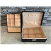 Image 6 : Black Faux Leather Locking Jewelry Boxes
