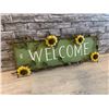 Image 1 : Metal Sunflower Themed Welcome Sign Décor