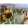 Image 3 : Metal Sunflower Themed Welcome Sign Décor