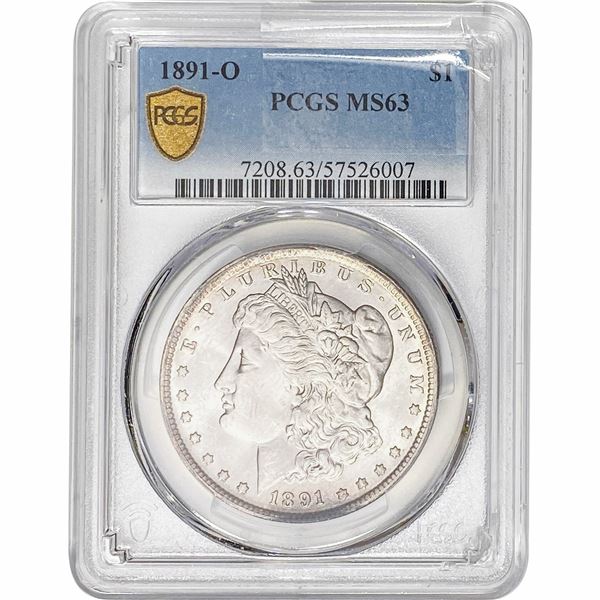 1891-O Morgan Silver Dollar PCGS MS63