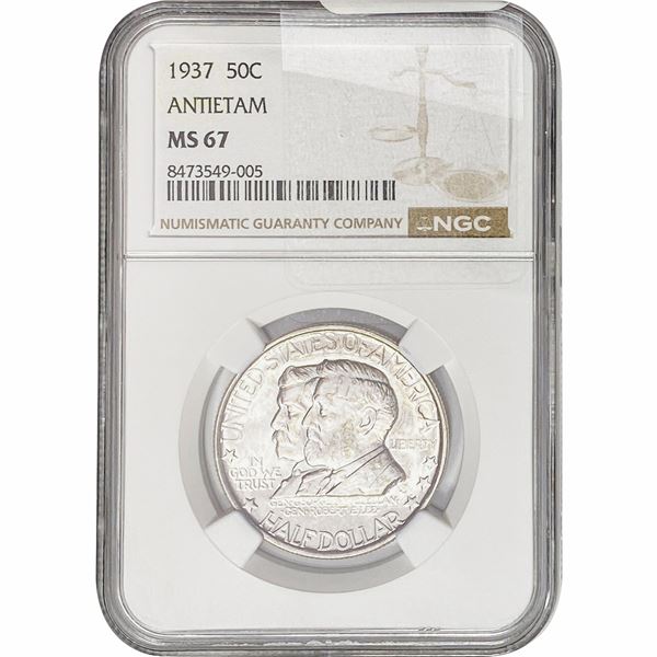 1937 Antietam Half Dollar NGC MS67